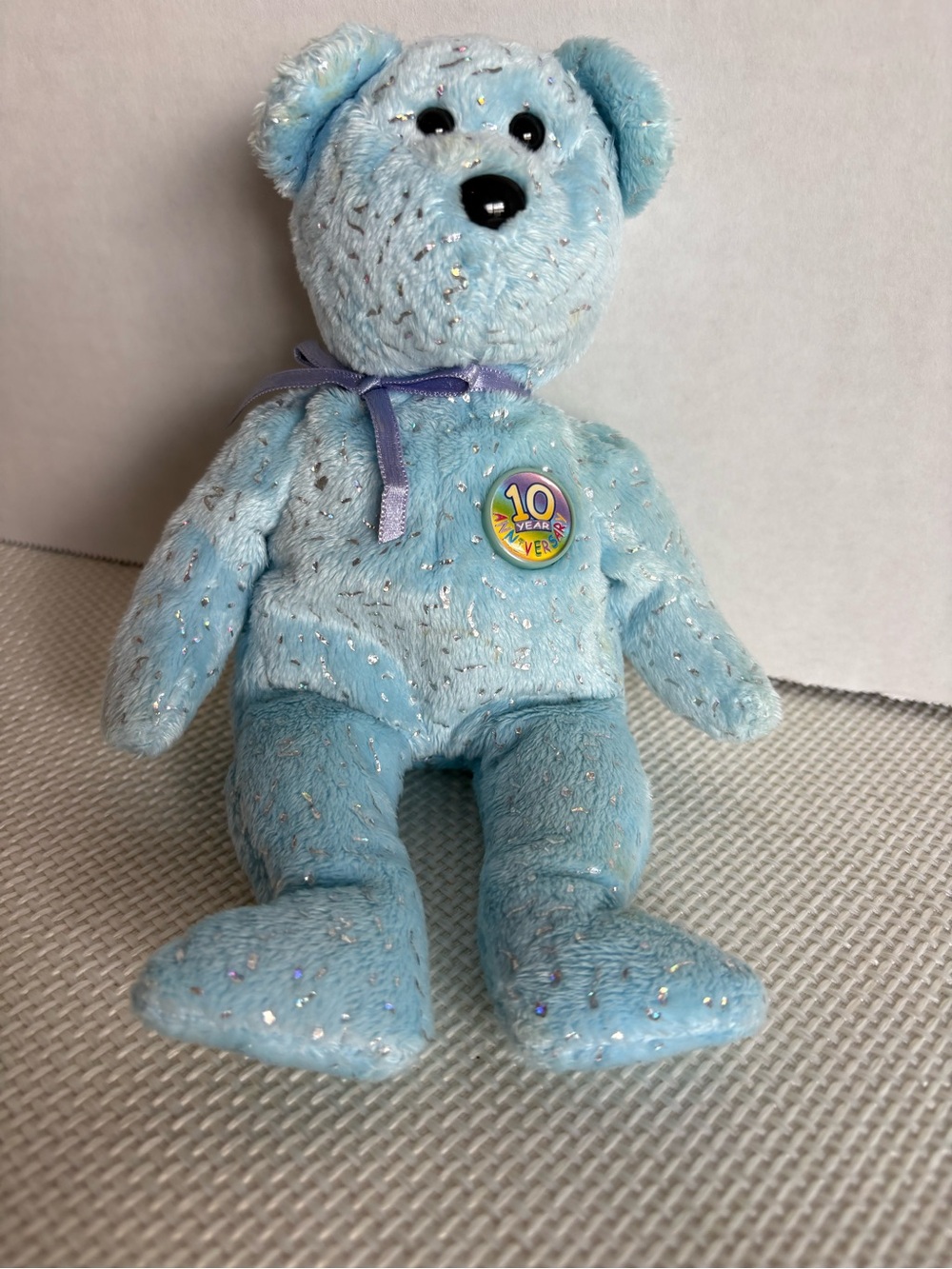 TY Beanie Baby – Decade – Light Blue – Teddy Bear - 2002 Collectible